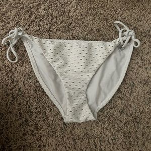 White bikini bottoms